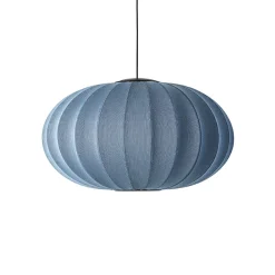 Made By Hand - Pendel - Knit-Wit 76 Oval Pendant LED - Blue Stone