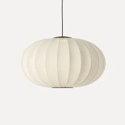 Made By Hand - Pendel - Knit-Wit 76 Oval Pendant LED - Pearl White