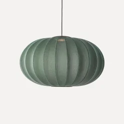 Made By Hand - Pendel - Knit-Wit 76 Oval Pendant LED - Tweed Green