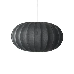 Made By Hand - Pendel - Knit-Wit 76 Oval Pendant - Black