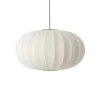 Made By Hand - Pendel - Knit-Wit 76 Oval Pendant - Pearl White