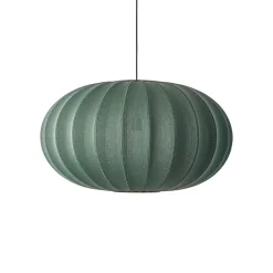 Made By Hand - Pendel - Knit-Wit 76 Oval Pendant - Tweed Green