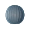 Made By Hand - Pendellampe - Knit-Wit 75 Round Pendant - Blue Stone