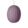 Made By Hand - Pendellampe - Knit-Wit 65 High Oval Pendant LED - Burgundy