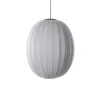 Made By Hand - Pendellampe - Knit-Wit 65 High Oval Pendant LED - Silver
