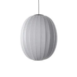 Made By Hand - Pendellampe - Knit-Wit 65 High Oval Pendant LED - Silver