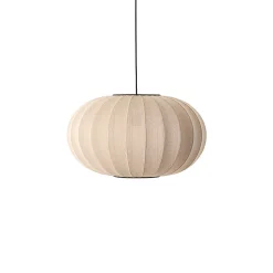 Made By Hand - Pendellampe - Knit-Wit 57 Oval Pendant - Sand Stone