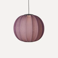 Made By Hand - Pendellampe - Knit-Wit 60 Round Pendant LED - Burgundy