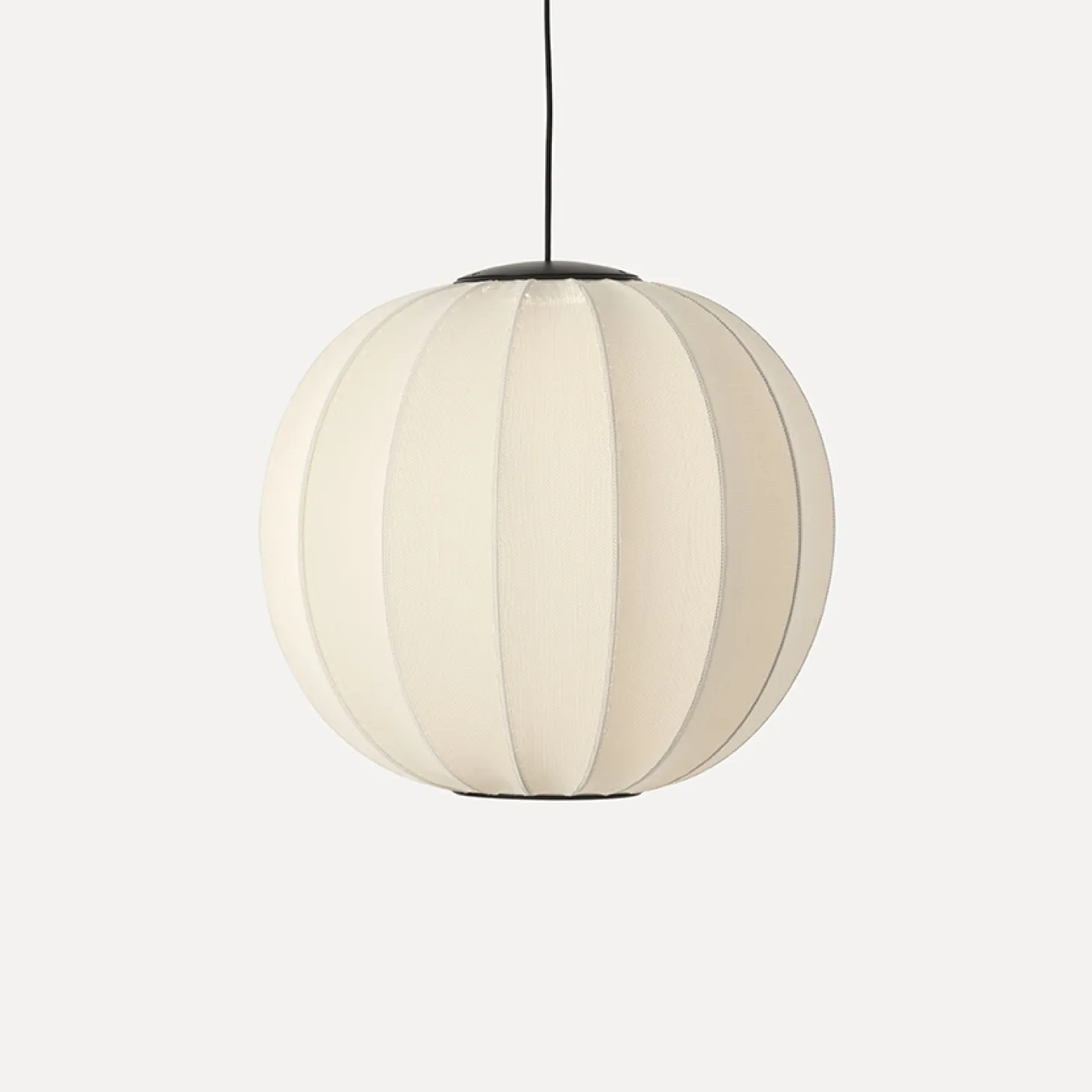 Made By Hand - Pendellampe - Knit-Wit 60 Round Pendant LED - Pearl White
