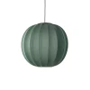 Made By Hand - Pendellampe - Knit-Wit 60 Round Pendant LED - Tweed Green