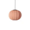 Made By Hand - Pendellampe - Knit-Wit 45 Round Pendant LED - Coral
