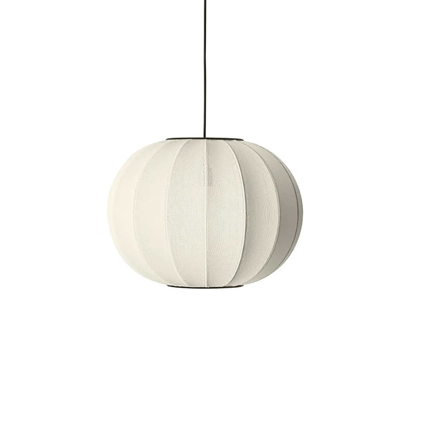 Made By Hand - Pendellampe - Knit-Wit 45 Round Pendant - Pearl White