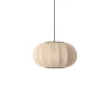 Made By Hand - Pendellampe - Knit-Wit 45 Oval Pendant - Sand Stone