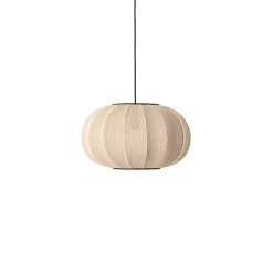 Made By Hand - Pendellampe - Knit-Wit 45 Oval Pendant - Sand Stone