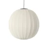 Made By Hand - Pendellampe - Knit-Wit 75 Round Pendant LED - Pearl White