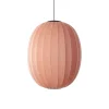 Made By Hand - Pendellampe - Knit-Wit 65 High Oval Pendant LED - Coral
