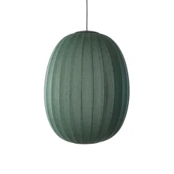 Made By Hand - Pendellampe - Knit-Wit 65 High Oval Pendant LED - Tweed Green