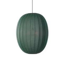 Made By Hand - Pendellampe - Knit-Wit 65 High Oval Pendant - Tweed Green