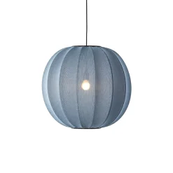 Made By Hand - Pendellampe - Knit-Wit 60 Round Pendant LED - Blue Stone
