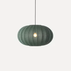Made By Hand - Pendellampe - Knit-Wit 57 Oval Pendant - Tweed Green