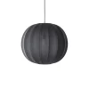 Made By Hand - Pendellampe - Knit-Wit 60 Round Pendant - Black