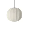 Made By Hand - Pendellampe - Knit-Wit 60 Round Pendant - Pearl White