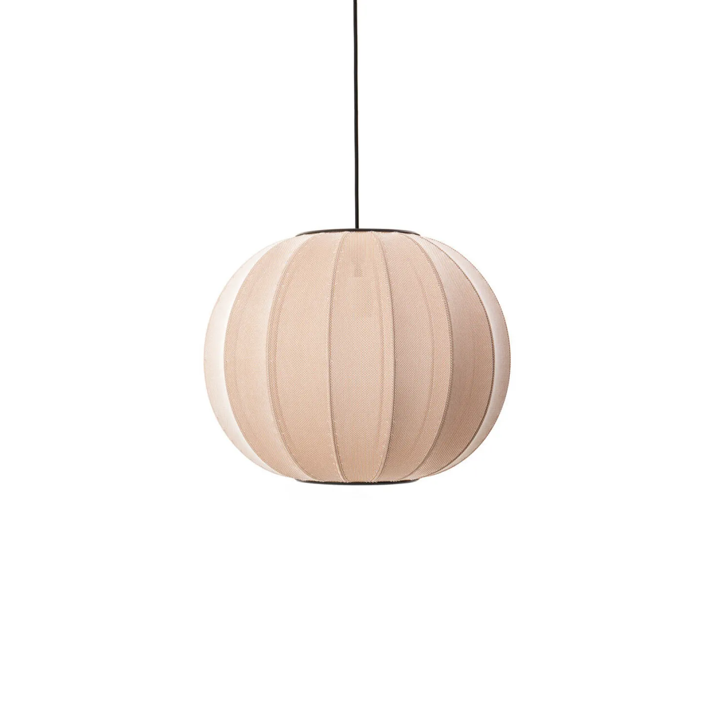Made By Hand - Pendellampe - Knit-Wit 45 Round Pendant - Sand Stone