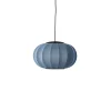 Made By Hand - Pendellampe - Knit-Wit 45 Oval Pendant LED - Blue Stone