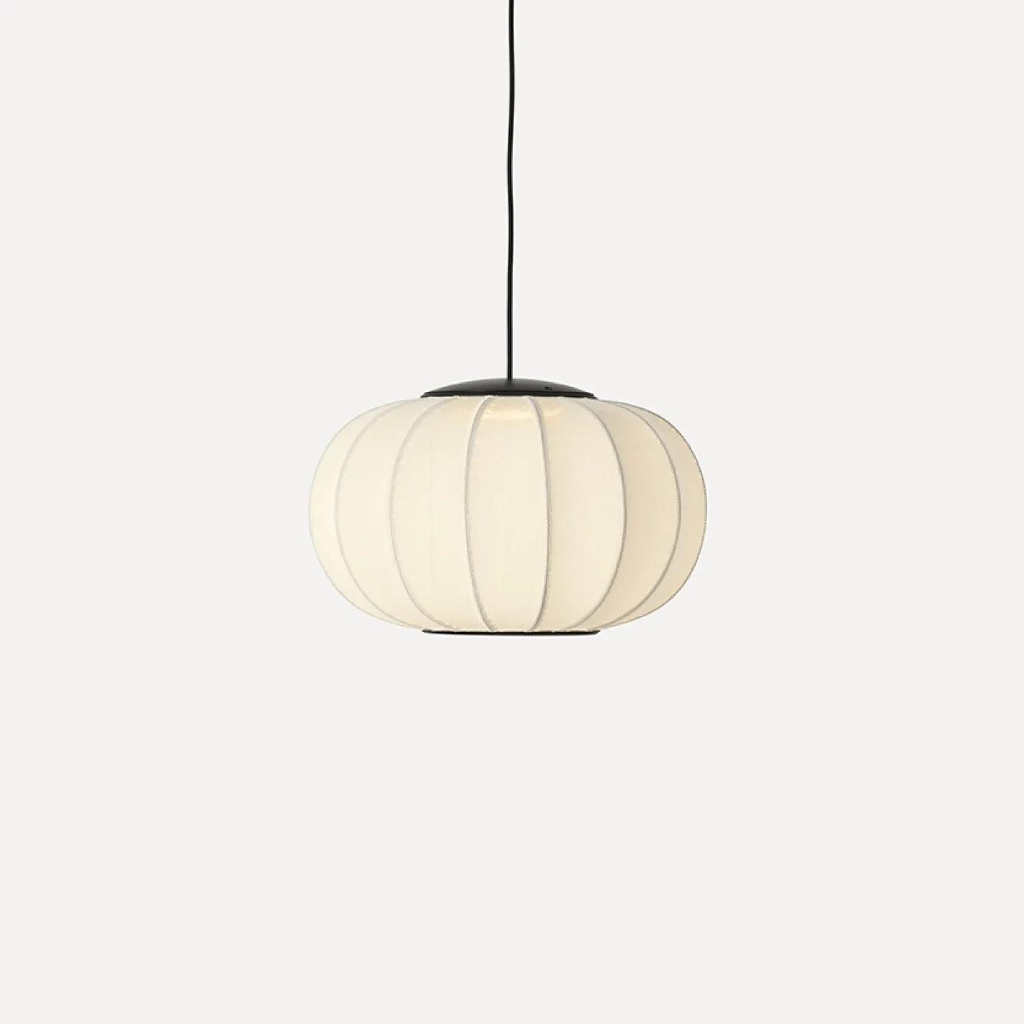 Made By Hand - Pendellampe - Knit-Wit 45 Oval Pendant LED - Pearl White