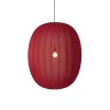 Made By Hand - Pendellamper - Knit-Wit 65 High Oval Pendant - Maple Red