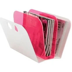 Magazin Fan fra Neon Living - hvid/pink