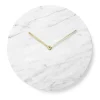 Menu - Marble Wall Clock - white