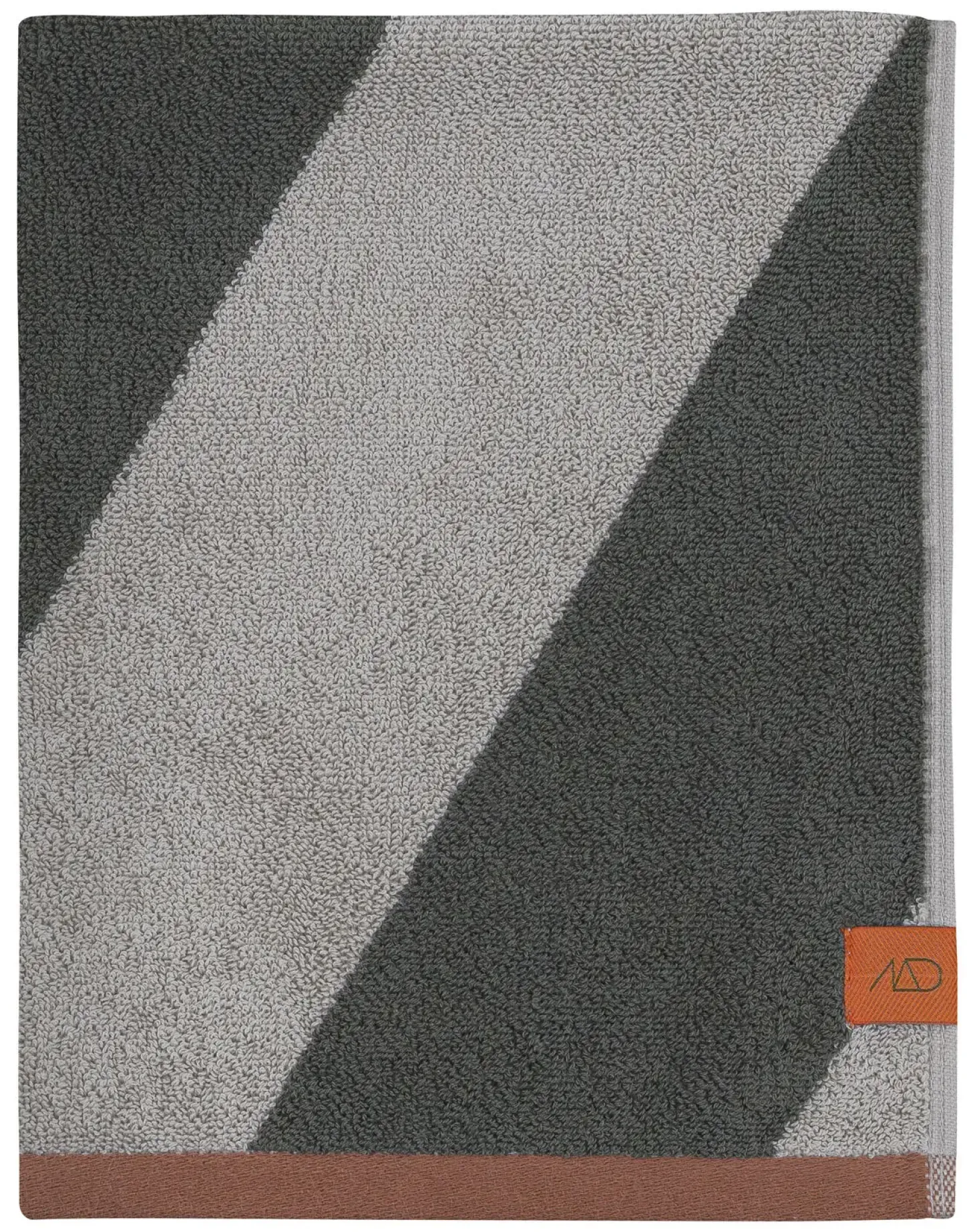 Mette Ditmer - DIAGONAL bath towel - Dark olive