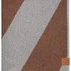 Mette Ditmer - DIAGONAL guest towel, 2-pack - Brick
