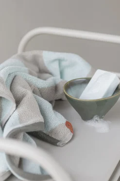 Mette Ditmer - DIAGONAL guest towel, 2-pack - Mint