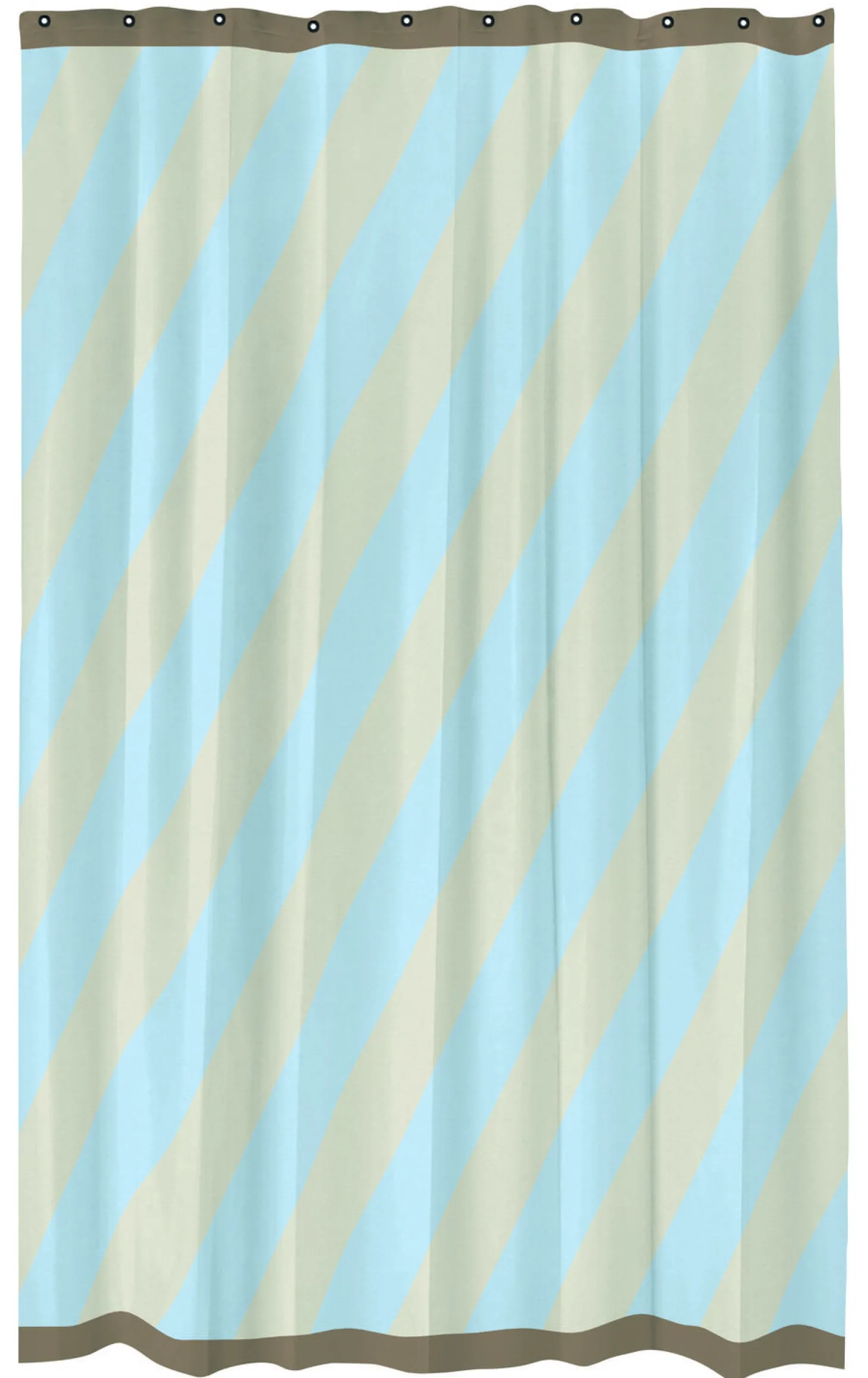Mette Ditmer - DIAGONAL shower curtain - Light blue