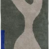 Mette Ditmer - FIGURA rug, small - Dark olive
