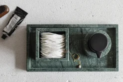 Mette Ditmer - MARBLE deco tray - Dark forest