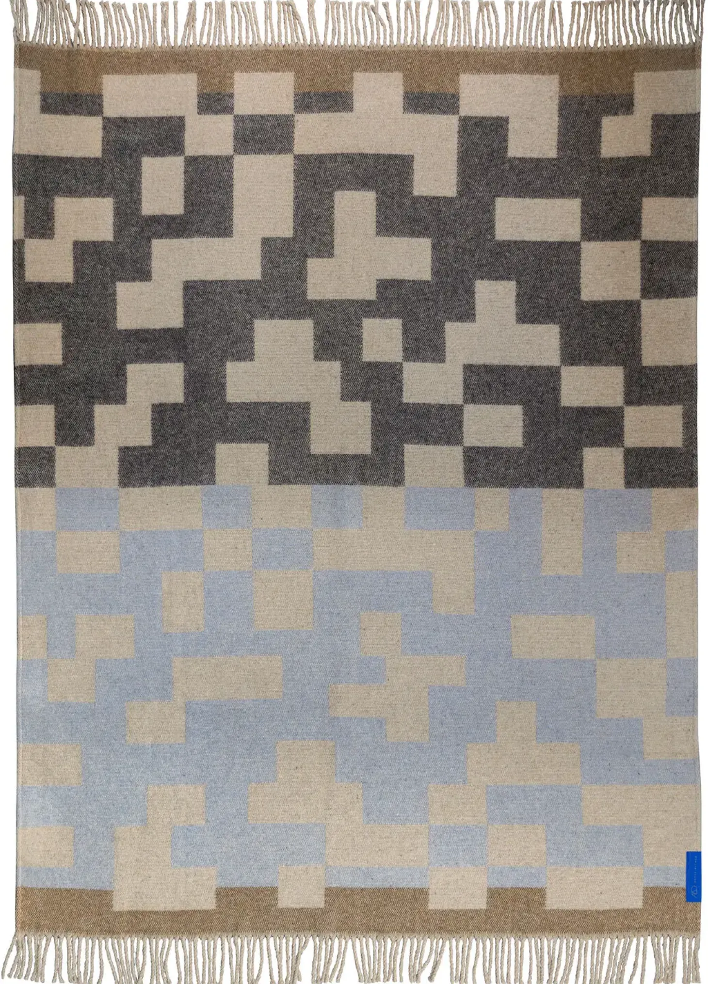 Mette Ditmer - MAZE-plaid - Light blue - W130 x L190 cm