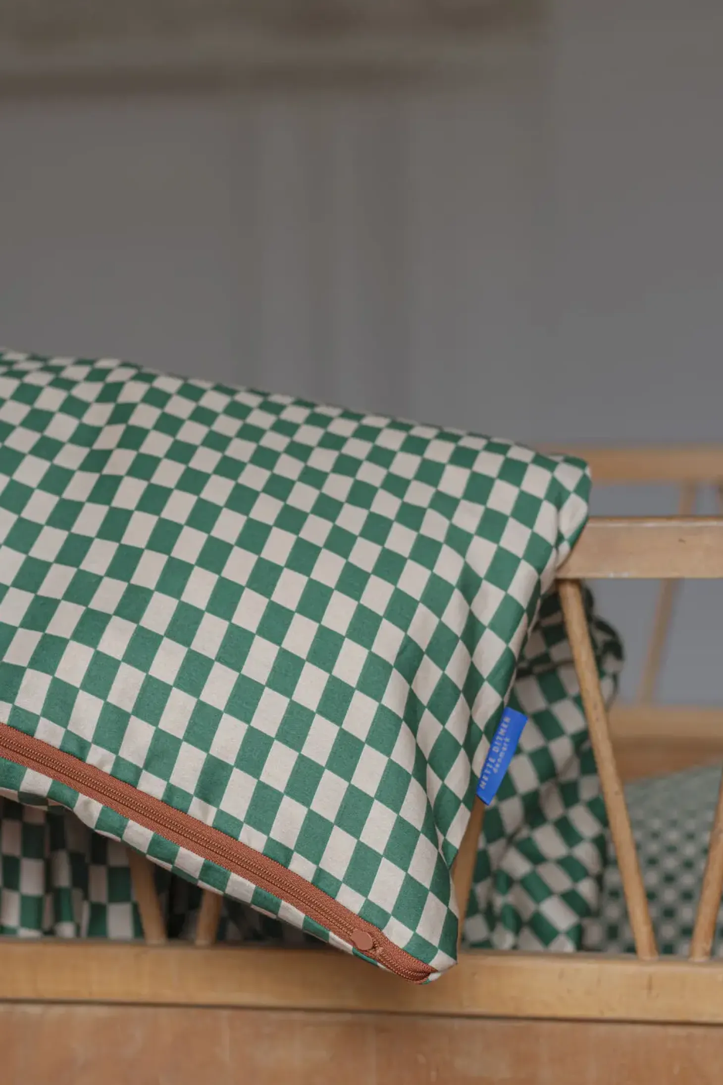 Mette Ditmer - MINI junior bed set - Pine green / Tan