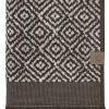 Mette Ditmer - MOROCCO-håndklæde - Chocolate / Off-white - W50 x L90 cm