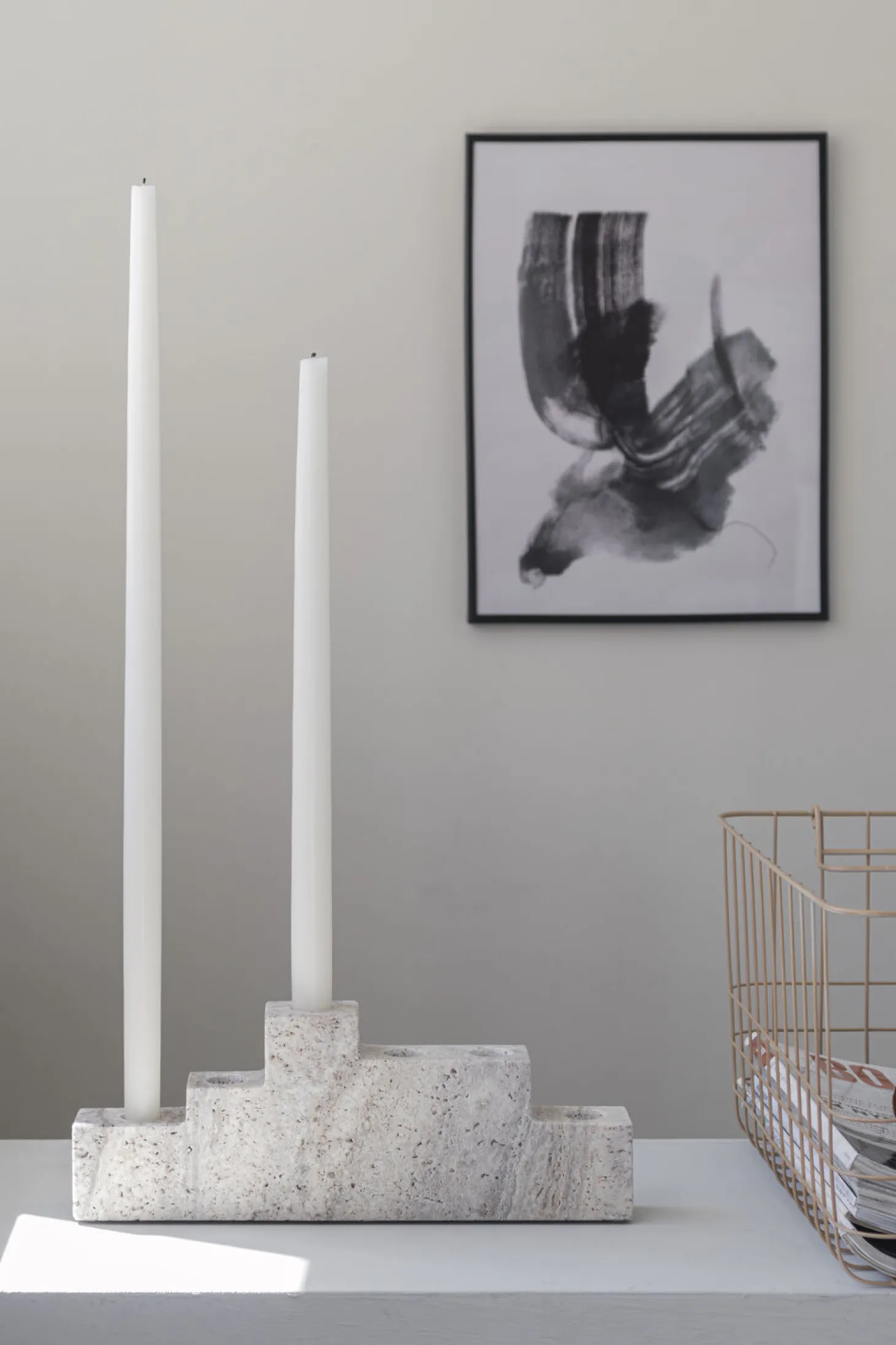 Mette Ditmer - STEP six-lysestage - Chalk