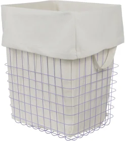 Mette Ditmer - STORE-IT trådkurv med bomuldspose - Large - Lilac