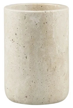 Mette Ditmer - TRAVERTINE toothbrush holder - Linen