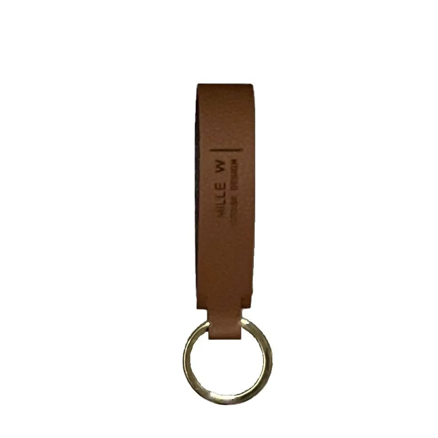 MiLLE W NORDISK DESIGN - Nøglering - Cognac læder