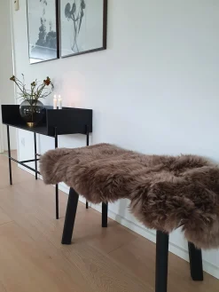 Misha Lammeskind - Brun - Ægte skin - 50x85 cm