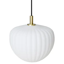 Moudhome - Lampe - MOMA pendel - Opal glas og børstet Messing