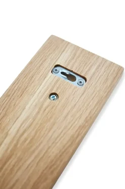 Moudhome - OAK Knagerække Egetræ Med Stål Knager - 100 cm