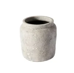 Muubs - Krukke Luna Grey, 28x28 cm - Grå - Terrakotta