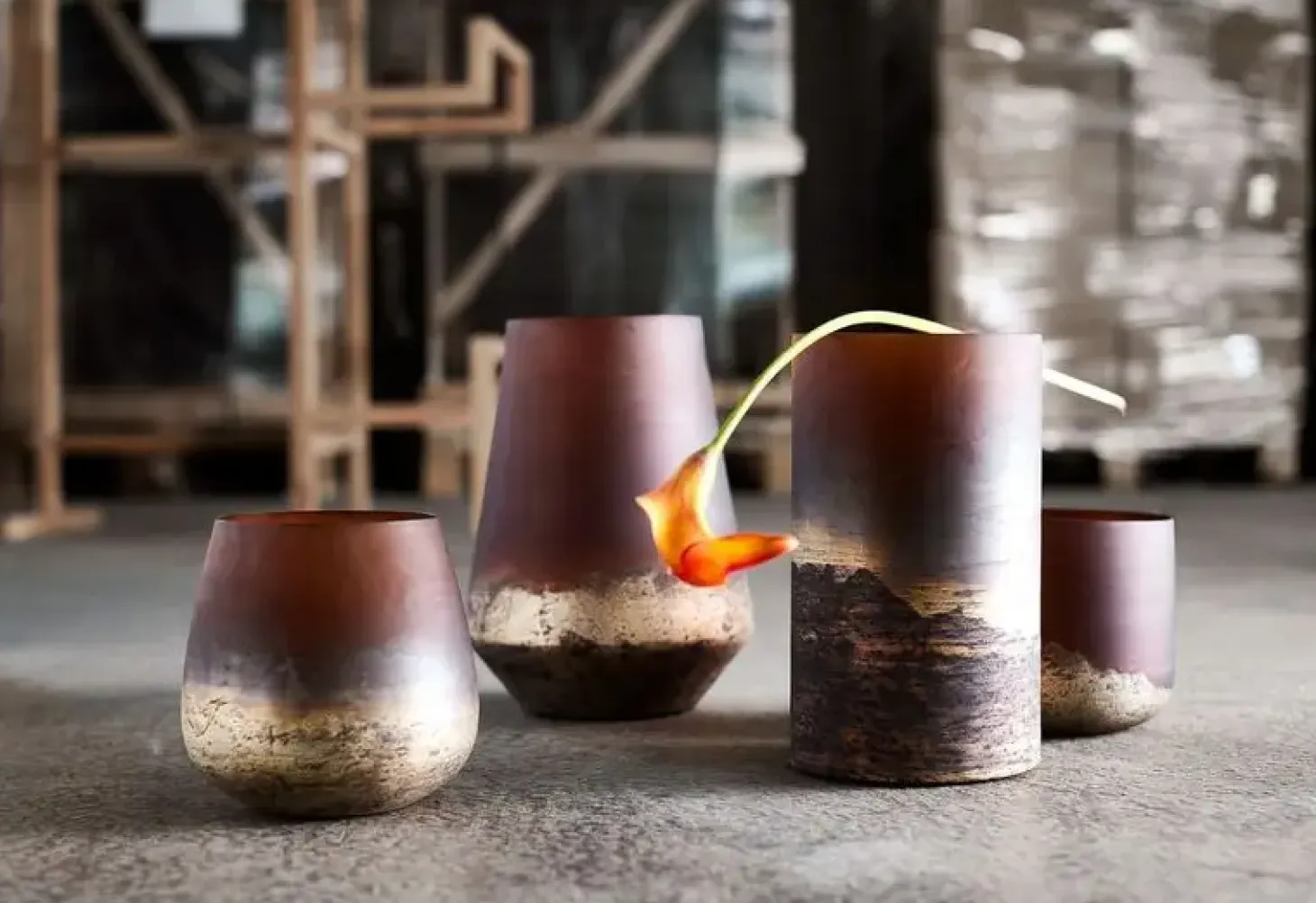 Muubs - Vase Lana 15 - Brown/Gold